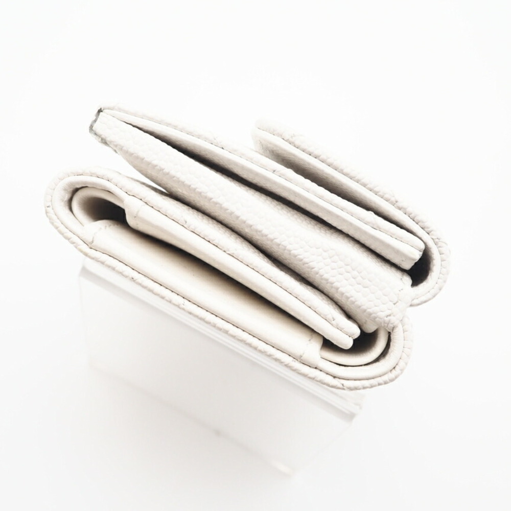 CHANEL White Caviar Leather Wallet - Picture 8 of 13